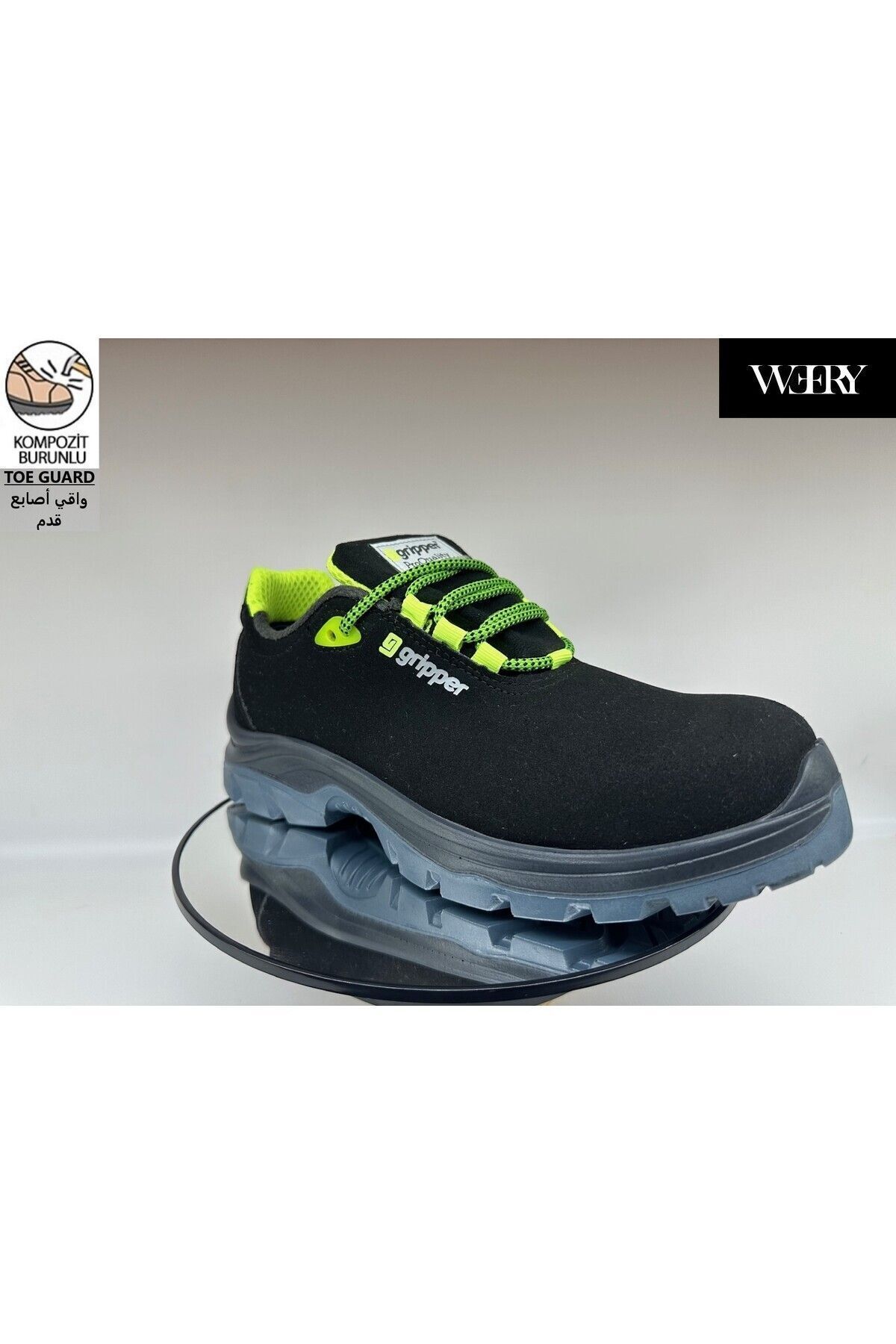 Mekap Gripper Gpr 153 S2 Microfiber Suya Karşı Dayanıklı 4 Mevsim Kompozit Burun Spor İş Ayakkabısı - Görsel 4