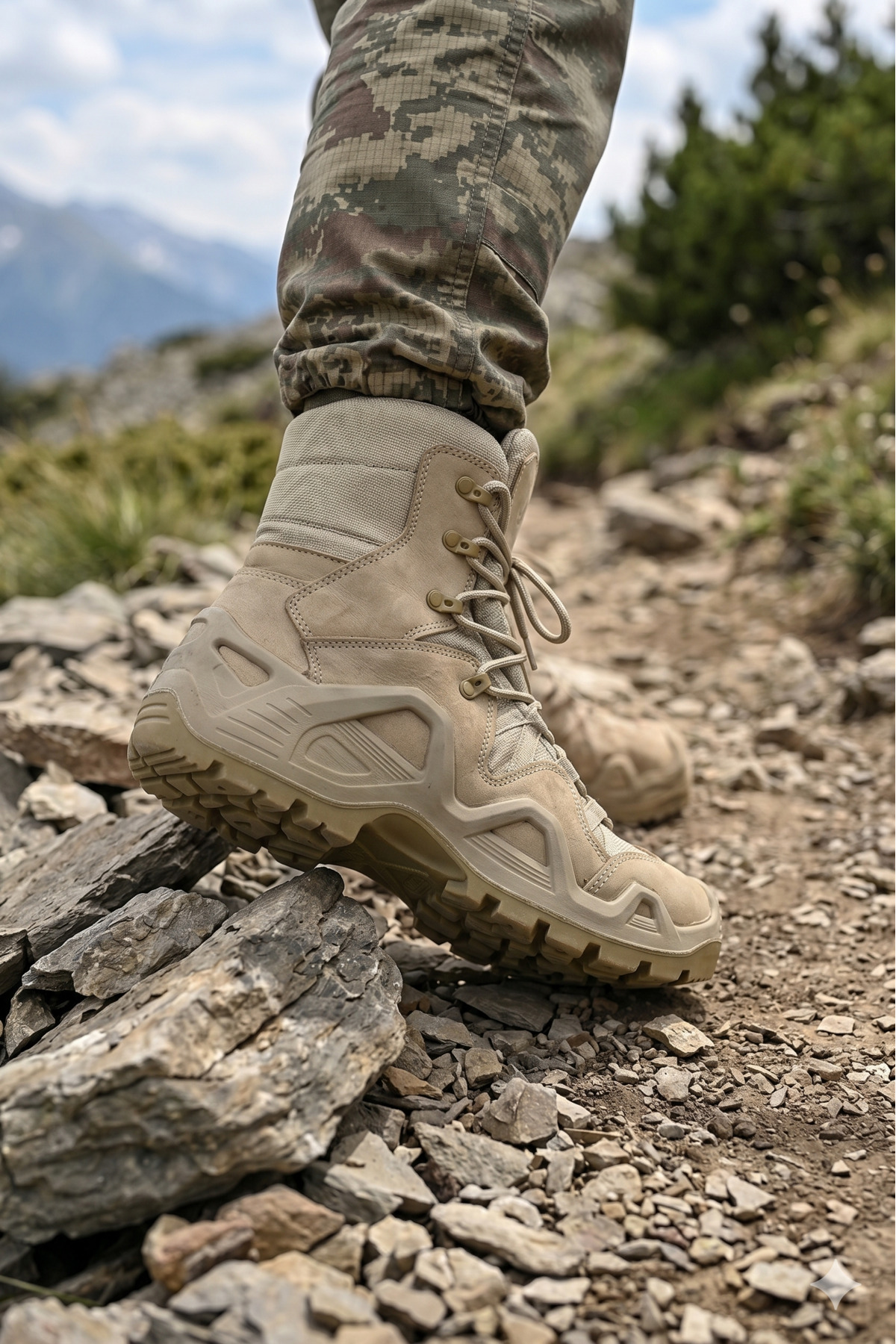 Mif Plus 1499 Hakiki Nubuk Deri Çift Yoğunluklu Enjeksiyon Taban Askeri Outdoor Tactical Bot - Görsel 2