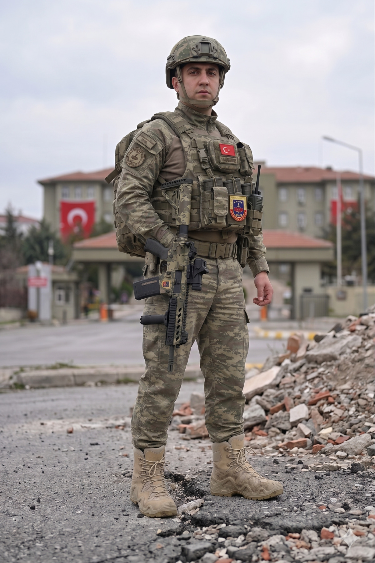Mif Plus 1499 Hakiki Nubuk Deri Çift Yoğunluklu Enjeksiyon Taban Askeri Outdoor Tactical Bot - Görsel 3