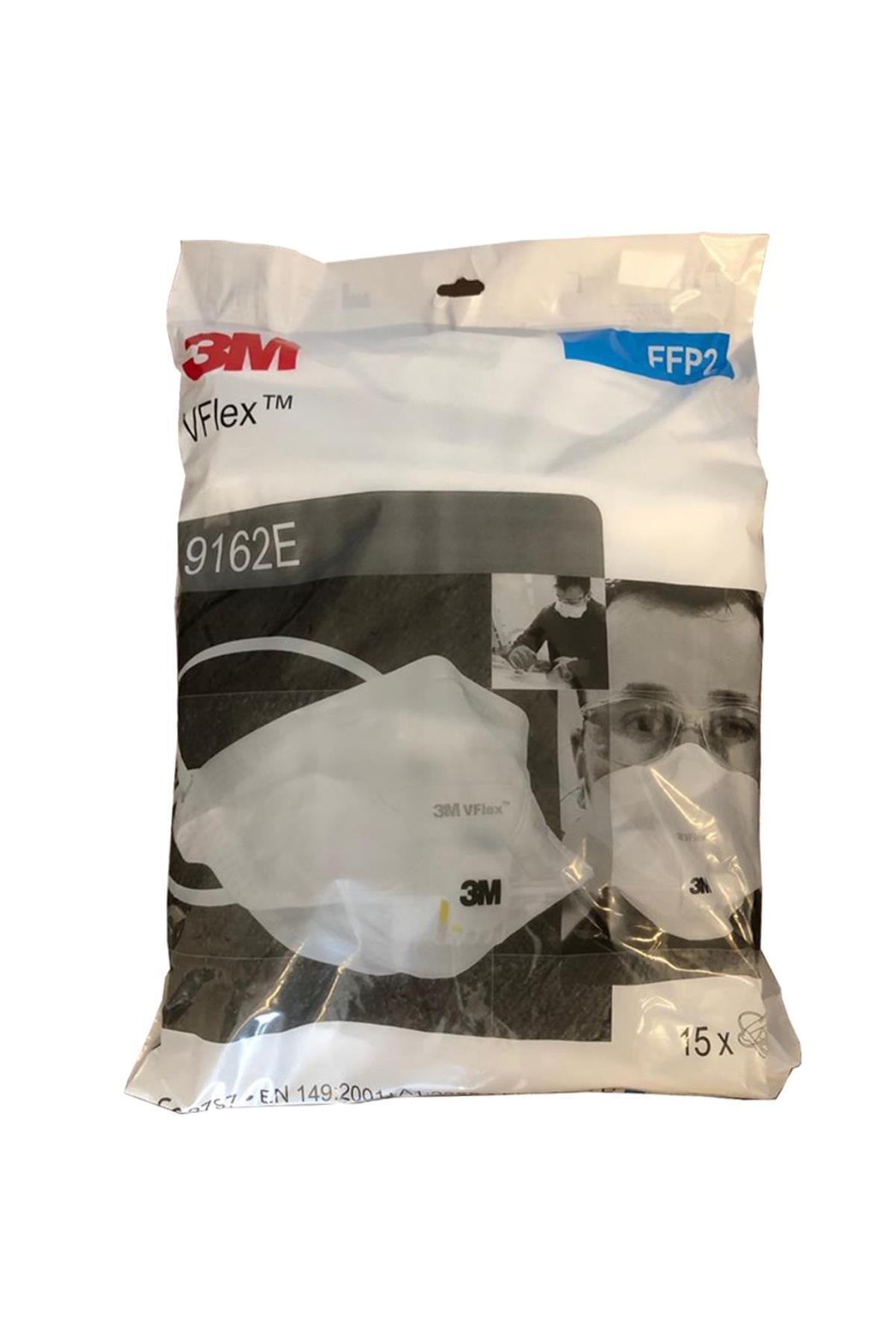 9162e Vflex Ffp2 N95 Solunum Koruyucu Maske ( 15 Adet )