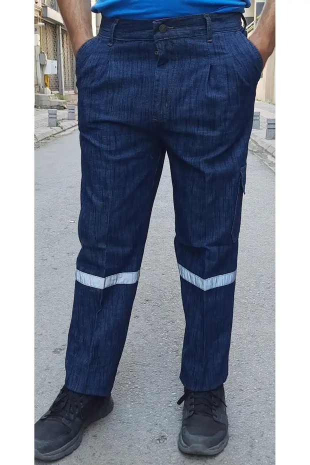 APAYDIN Mavi Cargo Cepli Pantolon