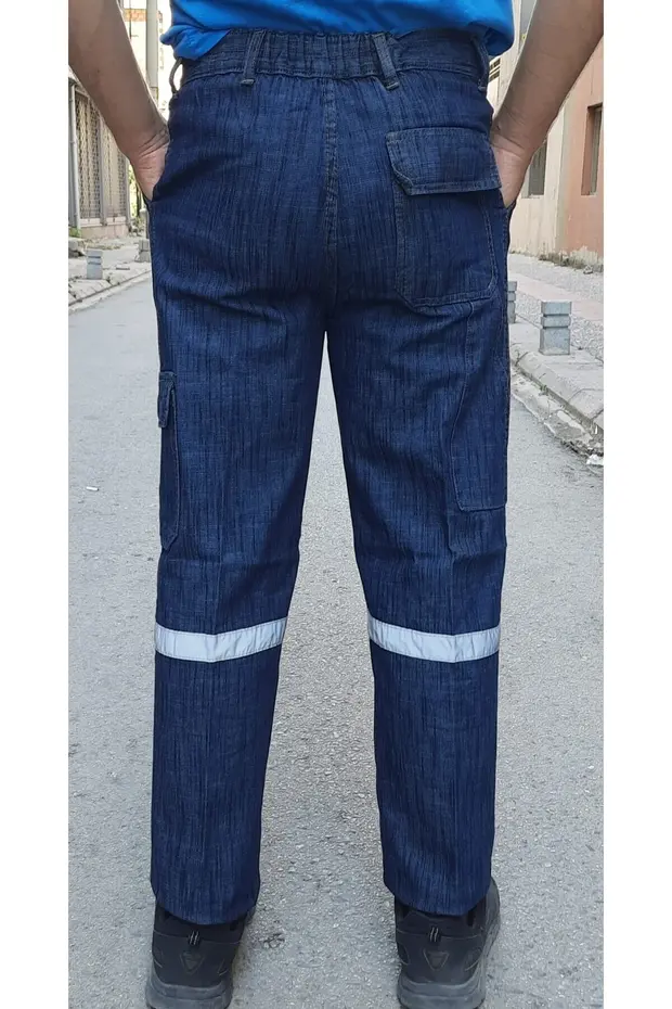 APAYDIN Mavi Cargo Cepli Pantolon - Görsel 4